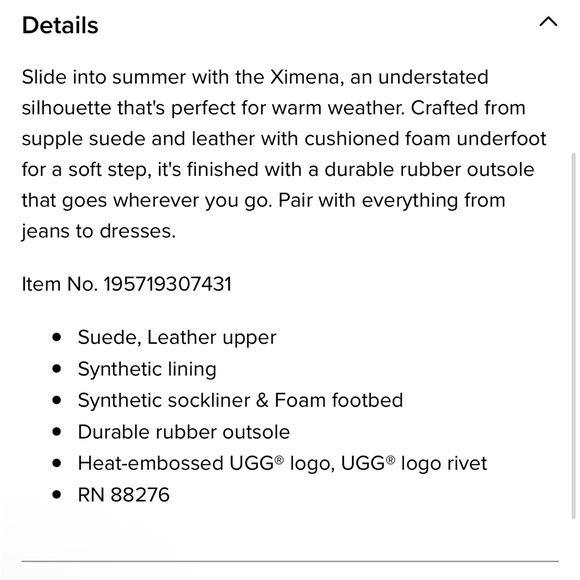 UGG Ximema Black Leather Open Toe Slide Sandals 5.5 Bohemian Boho Casual Summer - Picture 13 of 15